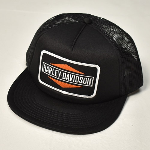 Retro Logo Mesh Cap ブラック完売 66-71 HD Official Trucker Mesh Cap(ハーレーダビッドソン