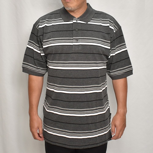 Cal Top/Striped S/S Polo Shirt（キャルトップ ポロシャツ
