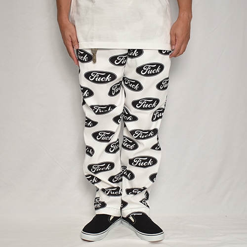 Fuck Logo Easy Pants（ファックロゴイージーパンツ）ホワイト