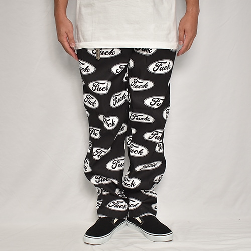 Fuck Logo Easy Pants（ファックロゴイージーパンツ）ブラック