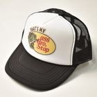 Ass Bro, Stop/Trucker Mesh Cap（アスブロストップ メッシュキャップ）ブラック×ホワイト [a-8123]