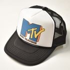 MTV/Trucker Mesh Cap（エムティービー メッシュキャップ）ブラック×ホワイト [a-8124]
