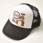 ESSO/Trucker Mesh Cap（エッソ メッシュキャップ）ブラック×ホワイト [a-8125]