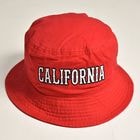 415 Clothing×US/California Cotton Bucket Hat（415クロージング×アス バケットハット）レッド [a-8132]