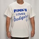 Pink's Hot Dogs/Go Dodgers S/S T-Shirt（ピンクスホットドック Tシャツ）ホワイト [a-8142]