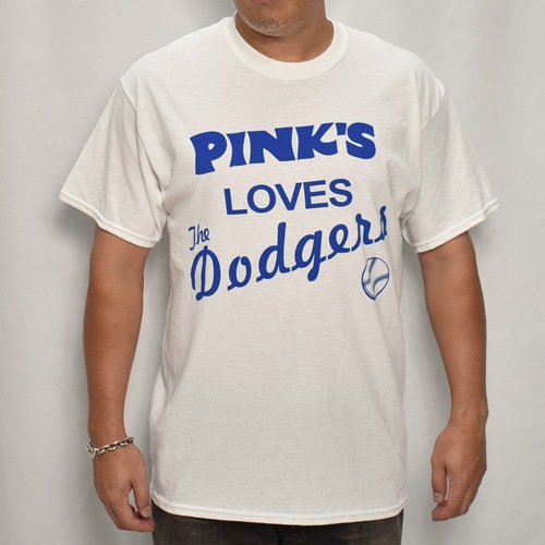 Pink's Hot Dogs/Go Dodgers S/S T-Shirt（ピンクスホットドック T