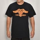 Frisco Choppers×US/Old School Eagle T-Shirt（フリスコチョッパーズ×アス Tシャツ）ブラック×オレンジ [a-8151]