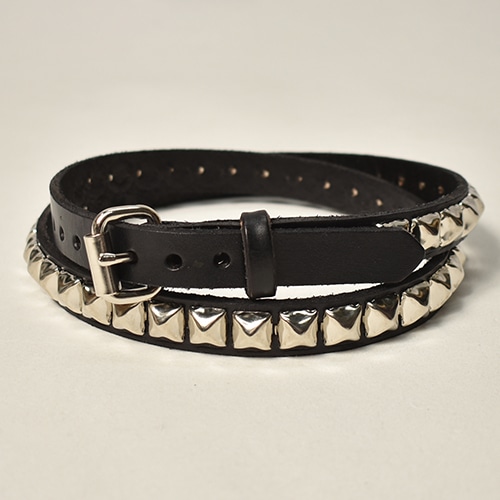 Brackney Leather Works/1-Row Sttuded 3/4 inch Leather Belt