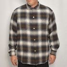 Towncraft/Ombre Checked Cotton Light Flannel L/S Shirt（タウンクラフト チェックシャツ）ブラウン×ネイビー×オフホワイト [a-8158]