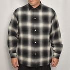 Towncraft/Ombre Checked Cotton Light Flannel L/S Shirt（タウンクラフト チェックシャツ）ブラック×ホワイト [a-8159]