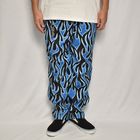 Multi Flames Easy Pants（フレームスイージーパンツ）ブルー×ブラック [a-8161]