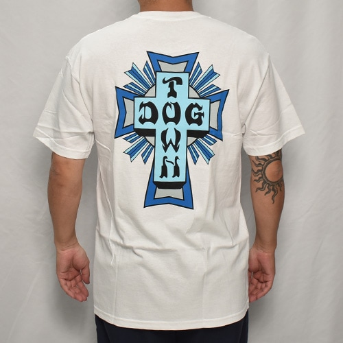 Dogtown/Cross Logo S/S T-Shirt（ドッグタウン Tシャツ）ホワイト