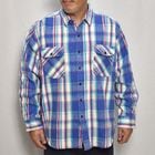 ・Five Brother/Vintage Heavy Flannel L/S Shirt（ファイブブラザー フランネルシャツ）ブルー×ホワイト×グリーン/サイズXL [y-0515]