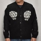 Towncraft��US/Souvenir Skull Cardigan�ʥ����󥯥�եȡߥ��� ���㥮���˥åȥ����ǥ�����˥֥�å� [a-8175]