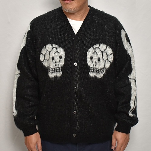 Towncraft×US/Souvenir Skull Cardigan（タウンクラフト×アス