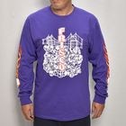 415 Clothing/Skull & Bridge L/S T-shirt（415クロージング Tシャツ）パープル [a-8180]