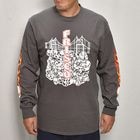 415 Clothing/Skull & Bridge L/S T-shirt（415クロージング Tシャツ）チャコール [a-8181]