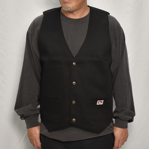 Ben Davis/Solid Work Vest（ベンデイビス ベスト）ブラック [a