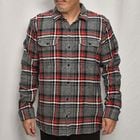 ・Gap/Cotton Flannel L/S Shirt（ギャップ ネルシャツ）グレー×レッド×ブラック/サイズL [y-0532]