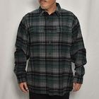 ・L.L Bean/Cotton Flannel L/S Shirt（エルエルビーン ネルシャツ）グリーン×ブラック/サイズL [y-0536]