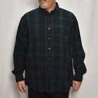 ・L.L Bean/Cotton Flannel L/S Shirt（エルエルビーン ネルシャツ）グリーン×ネイビー×ブラック/サイズXL [y-0539]