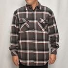 ・Dickies/Cotton Flannel L/S Shirt（ディッキーズ ネルシャツ）グレー×ブラック×ホワイト/サイズM [y-0544]