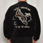 Towncraft×US/Velour Souvenir Jacket/Thule Greenland（タウンクラフト×アス スーベニアジャケット）ブラック [a-8196]