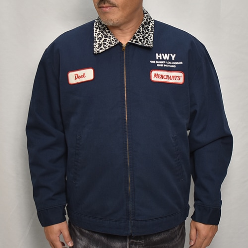 HWY×Us/Leopard Collared Work Jacket（エイチダブリューワイ