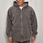 Towncraft/90's Pigment Dyed Zip Up Hoodie（タウンクラフト ジップアップパーカー）ブラック [a-8205]