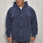 Towncraft/90's Pigment Dyed Zip Up Hoodie（タウンクラフト ジップアップパーカー）ネイビー [a-8206]