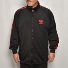・Adidas/Track Jacket（アディダス トラックジャケット）ブラック×レッド/サイズL [y-0581]