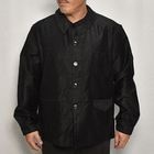 ・50's-60's Vintage French Black Moleskin Work Jacket(フレンチモールスキン ワークジャケット)ブラック/身幅59cm [y-0593]