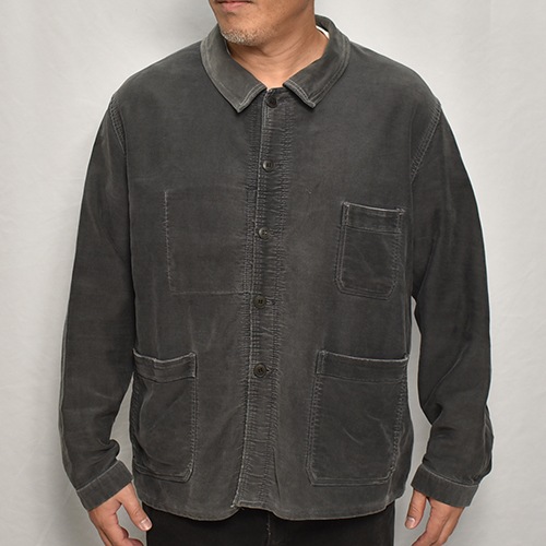 50's-60's Vintage French Black Moleskin Work Jacket(フレンチ