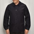 ・50's-60's Vintage French Moleskin Work Jacket(フレンチモールスキン ワークジャケット)ダークネイビー/身幅54cm [y-0595]