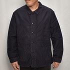 ・50's-60's Vintage French Moleskin Work Jacket(フレンチモールスキン ワークジャケット)ダークネイビー/身幅58cm [y-0600]