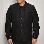 ・50's-60's Vintage French Black Moleskin Work Jacket(フレンチモールスキン ワークジャケット)ブラック/身幅56cm [y-0604]