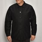 ・50's-60's Vintage French Black Moleskin Work Jacket(フレンチモールスキン ワークジャケット)ブラック/身幅57cm [y-0608]
