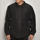 ・50's-60's Vintage French Black Moleskin Work Jacket(フレンチモールスキン ワークジャケット)ブラック/身幅56cm [y-0612]
