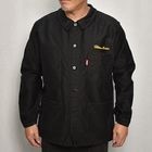 ・Old French Black Moleskin Work Jacket(フレンチモールスキン ワークジャケット)ブラック/身幅63cm [y-0615]