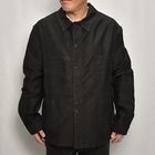 ・Old French Black Moleskin Work Jacket(フレンチモールスキン ワークジャケット)ブラック/身幅64cm [y-0616]