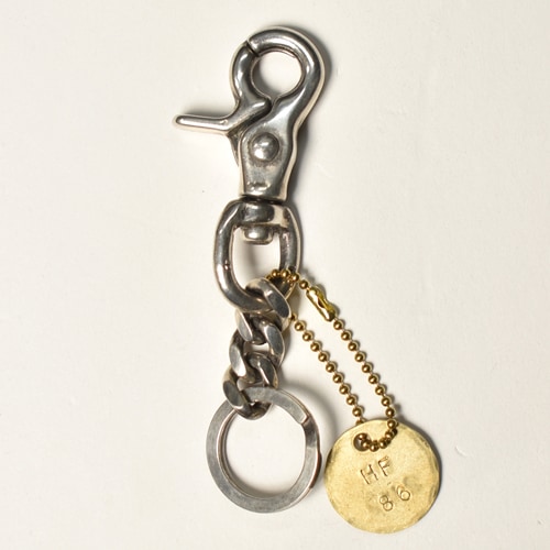 ハイファイブファクトリー×アス キーチェーン シルバー High Five Factory×US/Heavy Gauge Key Chain（ハイファイブ