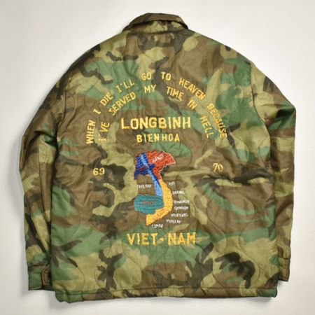 Us Original Remake Vietnam Souvenir Quilting Jacket（USミリタリー