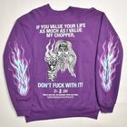 Suntee��Us/Don't Fuck with My Chopper Sweatshirt�ʥ���ƥ��ߥ��� �������åȡ˥ѡ��ץ�/������L [y-0746]