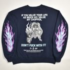 Suntee��Us/Don't Fuck with My Chopper Sweatshirt�ʥ���ƥ��ߥ��� �������åȡ˥ͥ��ӡ�/������XL [y-0748]