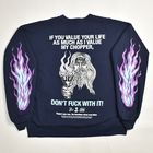 Suntee��Us/Don't Fuck with My Chopper Sweatshirt�ʥ���ƥ��ߥ��� �������åȡ˥ͥ��ӡ�/������XL [y-0750]