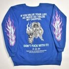 Suntee��Us/Don't Fuck with My Chopper Sweatshirt�ʥ���ƥ��ߥ��� �������åȡ˥֥롼/������2XL [y-0762]