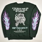 Suntee��Us/Don't Fuck with My Chopper Sweatshirt�ʥ���ƥ��ߥ��� �������åȡ˥��������꡼��/������2XL [y-0763]