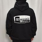 Choppers Magazine/Badge Pullover Hoodie�ʥ���åѡ����ޥ����� �ѡ������˥֥�å� [a-8293]