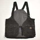 ��Customized Carhartt Chemical Black Over Dyed Hunting Vest�ʥ����ϡ��ȡߥ��� �ϥ�ƥ��󥰥٥��ȡ˥֥�å� [y-0818]