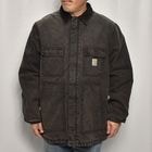 ��Carhartt/Duck Traditional Coat(�����ϡ��� �ȥ�ǥ�����ʥ륳����)�֥�å�/������XL���� [y-0848]